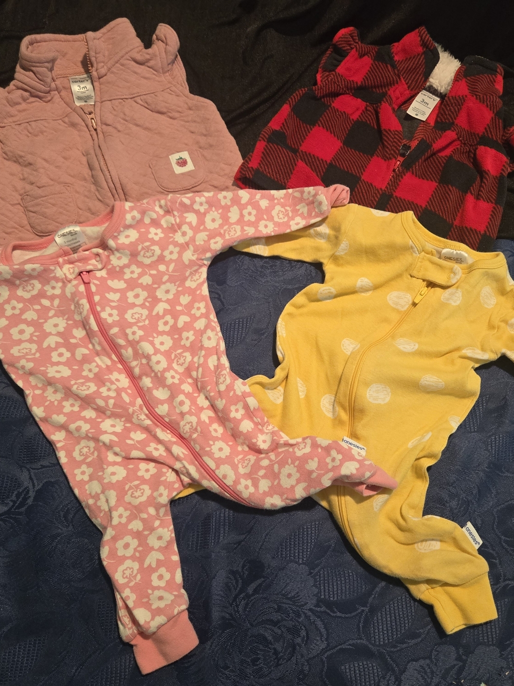4 Piece Package Deal With 2 Onesies And 2 Vest size 3m